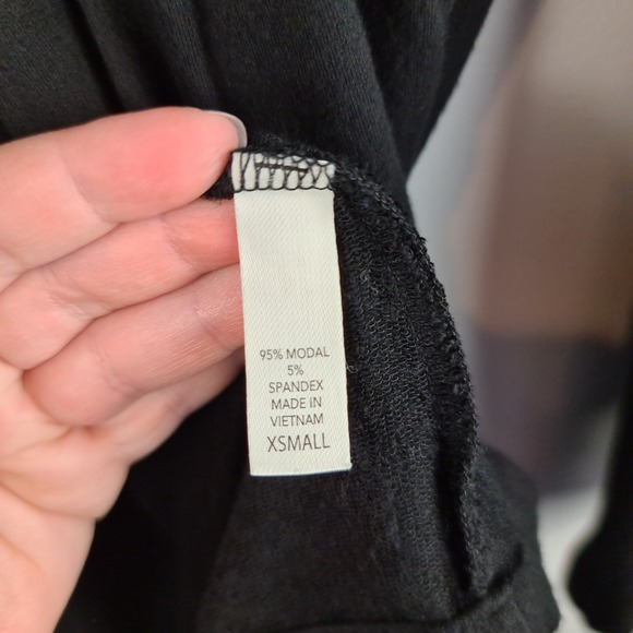 Soma Live Lounge Wear Cardigan Women's XS Black One Button Soft Stretch Modal - Picture 3 of 9